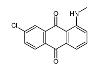 7-chloro-1-(methylamino)anthracene-9,10-dione结构式