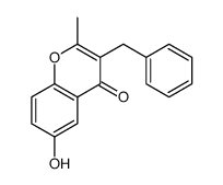 3-benzyl-6-hydroxy-2-methylchromen-4-one Structure