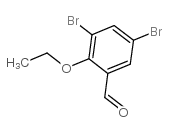 3,5-二溴-2-乙氧基苯甲醛结构式