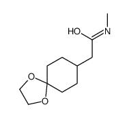 2-(1,4-dioxaspiro[4.5]decan-8-yl)-N-methylacetamide Structure