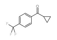 4-三氟甲基苯基环丙基甲基酮结构式