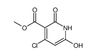 4-Chloro-6-hydroxy-2-oxo-1,2-dihydro-pyridine-3-carboxylic acid methyl ester Structure