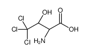(2S,3S)-2-amino-4,4,4-trichloro-3-hydroxybutanoic acid结构式