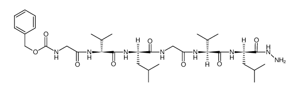 Z-Gly-Val-D-Leu-Gly-Val-D-Leu-NHNH2结构式
