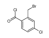 2-(bromomethyl)-4-chlorobenzoyl chloride结构式