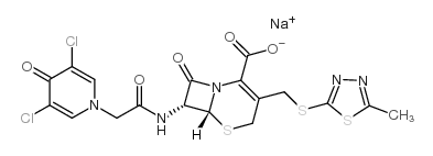 头孢西酮钠结构式