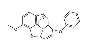 6,7-Didehydro-4,5α-epoxy-3-methoxy-8β-phenoxymorphinan Structure