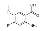 2-氨基-4-氟-5-甲氧基苯甲酸结构式