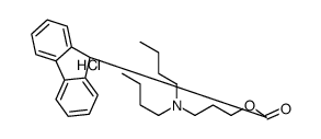 dibutyl-[3-(9H-fluorene-9-carbonyloxy)propyl]azanium,chloride结构式