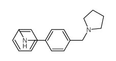 Benzenamine,N-phenyl-4-(1-pyrrolidinylmethyl)- Structure