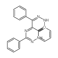3-phenyl-5-[phenyl-(2-phenylhydrazinyl)methylidene]-1,2,4-triazin-6-one结构式