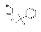 [2-(bromomethylsulfonyl)-1,1-dimethoxyethyl]benzene结构式