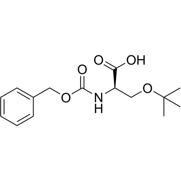 Z-O-叔丁基-D-丝氨酸结构式