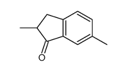 2,6-二甲基-2,3-二氢-1H-茚-1-酮结构式
