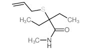 2-ethyl-N-methyl-2-prop-2-enylsulfanyl-butanamide结构式
