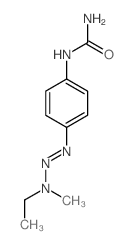 Urea,N-[4-(3-ethyl-3-methyl-1-triazen-1-yl)phenyl]- Structure