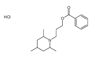 3-(2,4,6-trimethylpiperidin-1-ium-1-yl)propyl benzoate,chloride结构式