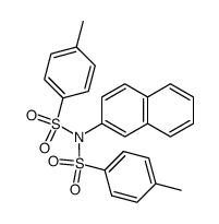 4-methyl-N-(naphthalen-2-yl)-N-tosylbenzenesulfonamide结构式