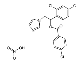 1-(2,4-dichlorophenyl)-2-(1H-imidazol-1-yl)ethyl 4-chlorobenzoate nitrate Structure