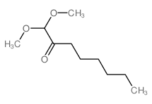 1,1-dimethoxyoctan-2-one结构式