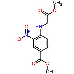 Methyl4-((2-methoxy-2-oxoethyl)amino)-3-nitrobenzoate结构式