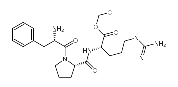 H-D-Phe-Pro-Arg-chloromethylketone trifluoroacetate salt Structure
