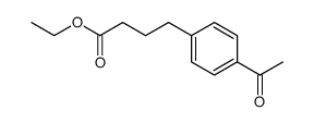 4-(4-acetylphenyl)butyric acid ethyl ester结构式