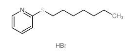 Pyridine,2-(heptylthio)-, hydrobromide(1:1)结构式