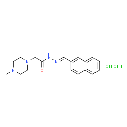 2-(4-methylpiperazin-1-yl)-N-(naphthalen-2-ylmethylideneamino)acetamid e dihydrochloride Structure