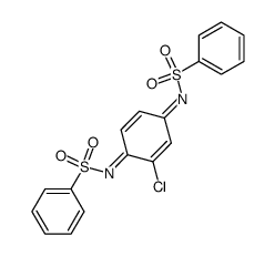 N,N'-bis(benzenesulfonyl)-2-chloro-1,4-benzoquinone diimine结构式