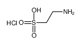 Ethanesulfonic acid, 2-amino-, hydrochloride结构式