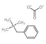 Benzenemethanaminium, N,N,N-trimethyl-, carbonate (2:1) structure