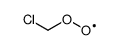chloro(λ1-oxidanyloxy)methane Structure