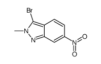 3-Bromo-2-methyl-6-nitro-1H-indazole结构式
