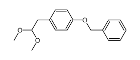 2-(4-benzyloxyphenyl)-1,1-dimethoxyethane结构式