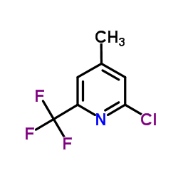 2-氯-4-甲基-6-三氟甲基吡啶结构式