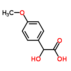 (S)-2-羟基-2-(4-甲氧基苯基)乙酸结构式