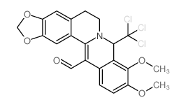 8-(Trichloromethyl)-7,8-dihydroberberine-13-carboxaldehyde结构式