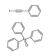triphenylarsine oxide compound with (iodoethynyl)benzene (1:1) Structure