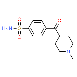 4-(p-sulfamoylbenzoyl)-N-methyl-piperidine结构式