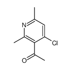 1-(4-Chloro-2,6-dimethylpyridin-3-yl)ethan-1-one结构式