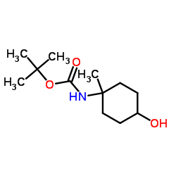 carbamicacid,(4-hydroxy-1-methylcyclohexyl)-,1,1-dimethylethylester Structure