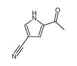 1H-Pyrrole-3-carbonitrile, 5-acetyl- (9CI) Structure