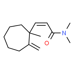 2-Propenamide,N,N-dimethyl-3-(1-methyl-2-methylenecycloheptyl)-(9CI)结构式