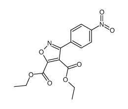 diethyl 3-(4-nitrophenyl)isoxazole-4,5-dicarboxylate结构式