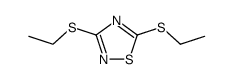 3,5-bis-ethylmercapto-[1,2,4]thiadiazole Structure