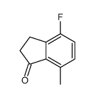 4-氟-7-甲基-1-茚酮结构式