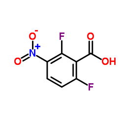 2,6-二氟-3-硝基苯甲酸结构式