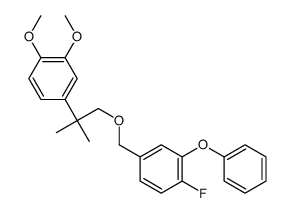 1-Fluoro-4-((2-(3,4-dimethoxyphenyl)-2-methylpropoxy)methyl)-2-phenoxy benzene Structure