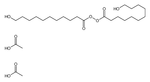 acetic acid,11-hydroxyundecanoyl 11-hydroxyundecaneperoxoate Structure
